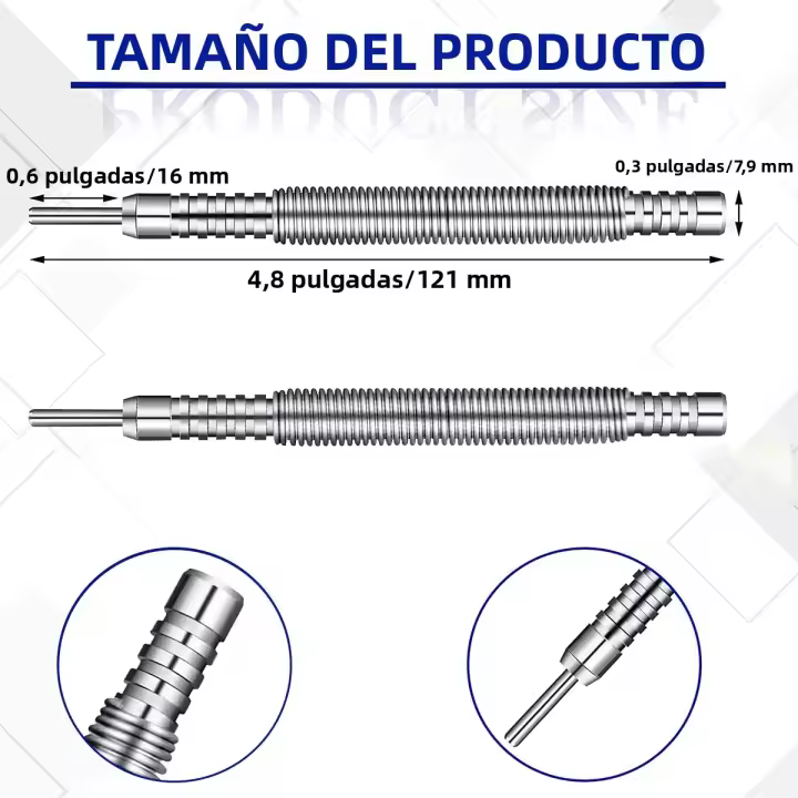 Juego De Herramientas Para Carpintero Y Madera Punzón De Uñas Con Resorte Doble Cabeza Remover De Pines De Puerta Herramienta Portátil De Carbono Alto - 1