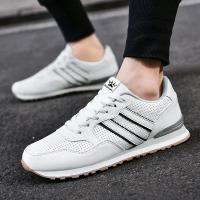 Zapatos De Correr Clásicos Para Hombres 2024 Mocasines Deportivos Ligeros De Cuero Transpirables Y Cómodos Para Exterior Y Casual - details 21