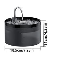 Fuente de beber con filtro automático para gatos y perros, grifo de acero inoxidable con Sensor, bomba de agua silenciosa - details 8