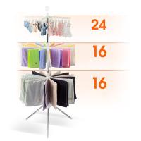 Estante De Secado De Ropa Plegable De 3 Niveles Portátil Para Interior Estructura De Trípode Para Ropa Y Toallas Material De Acero Inoxidable - details 0