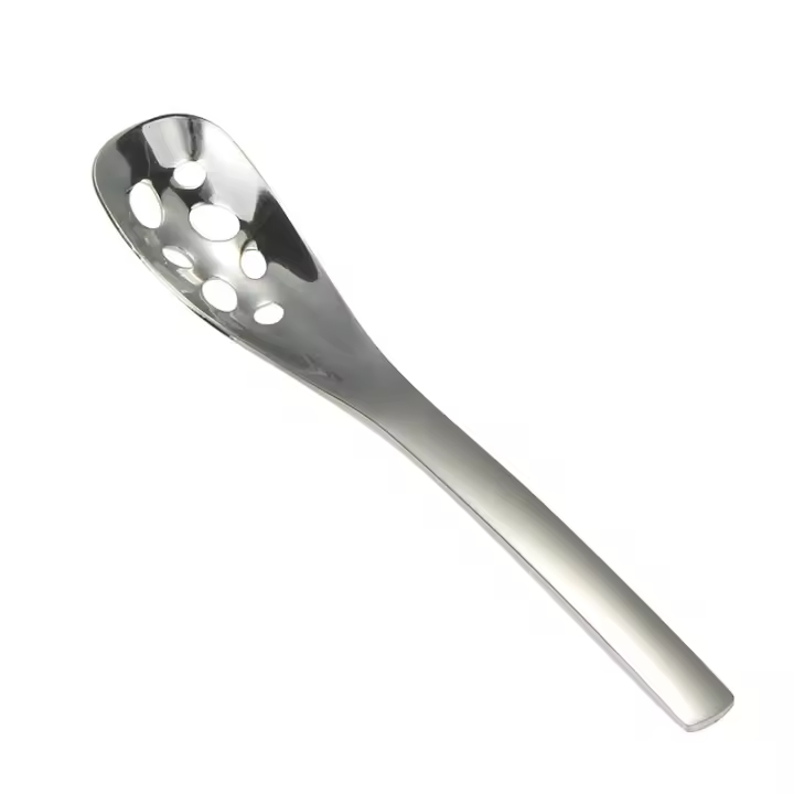 Cuchara para Servir Perforada 16*3 cm, Acero Inoxidable Pulido, Aptos para Lavavajillas - 1