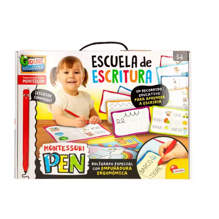 Juego educativo Montessori  Escuela De Escritura. Una escuela infantil para aprender a escribir y leer. (Color Baby 47622) - 1