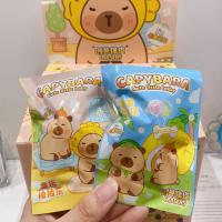 Nuevos 32pcs/Box Loopy Capibala Muñecos De Borrador Kawaii Juguetes Para Estudiar Suministros Escolares Para Niños Regalos - details 12