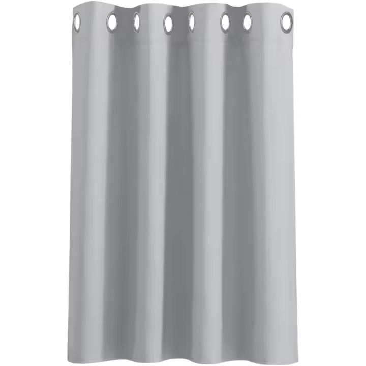PONY DANCE Curtain for Bedroom - Curtain Thermal Door Curtain with Eyelet for Living Room Bedroom Kid Adulte Privacy Screen Blackout Drapes, 1 Panel, W 52-in by D 72 in, Greyish White - 1