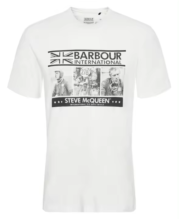 Barbour International Charge T-Shirt Whisper White - 1