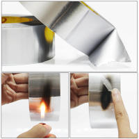 Cinta De Aluminio Para Altas Temperaturas Resistente Al Calor Adhesiva Para Reparaciones De Ventiladores De Tapa De Tanque De Agua Y Cocina Cinta Aislante Térmica Impermeable - details 4