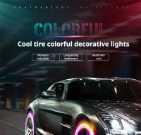 Luz LED Para Neumáticos Y Bicicletas Lámpara De Neón Universal Para Coche Iluminación Ambiente Colorida Flasheando Decoración Cubierta De Válvula - details 0