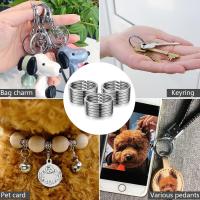 Anillos De Llave Planos De Metal Desmontables Para Oficina Y Hogar Kit De Manualidades DIY Accesorios De Llaves 1 Pulgada - details 4