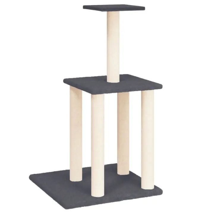 Rascador para Gatos con postes de isal gris obscura 85,5 cm - 1