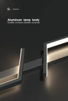 Lámpara De Pared LED Interior Con Interruptor De Enchufe Para Dormitorio Fondo De TV Negro Oro Lámpara De Pared Aluminio Para Pasillo - details 12