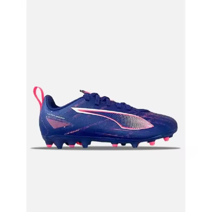 Bota Futbol Puma Ultra 5 Play MG Azul/Coral Jr - 1