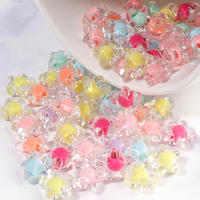 50pcs Estrellas De Cinco Puntos De Acrílico 12mm Colores Mixtos Transparentes Y Frotescidos Bolas Sueltas Para Fabricación De Joyas Accesorios Para Pulseras DIY - details 7