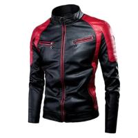 Chaqueta De Cuero PU Para Hombre Con Cierre De Cremallera Y Multiple Bolsillos Estilo Casual Motociclista Primavera 2025 - details 6