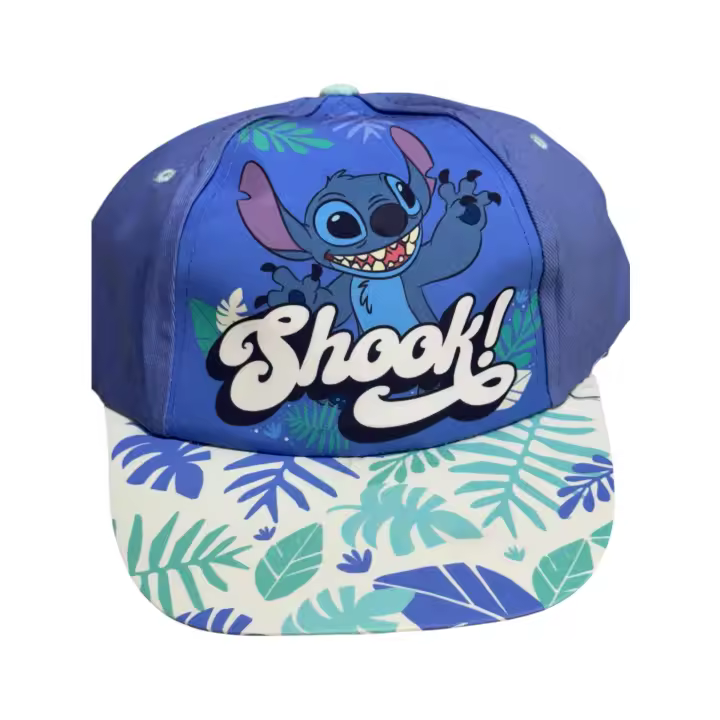 Gorra infantil Stitch Shook Azul 51-54cm | Gorro para niños con personaje animado - 1