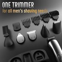 Recortador de barba para hombres, afeitadora eléctrica impermeable para nariz, cuerpo, cara y barba, traje de belleza de afeitadora para cortadora de pelo inalámbrica para hombres, regalo para el padre del marido masculino - details 3