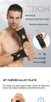 AOLIKES 1Par De Protección De Muñeca Para Esquí Y Snowboard Guantes De Protección De Mano Protetores De Palma Para Hombres Y Mujeres - details 0