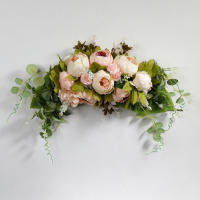 Arco De Flores Artificiales De Paeonia Para Boda Decoración De Casa Y Mesa Falsas Flores Simulación De Signo Welcome Para Eventos Y Celebraciones - details 3