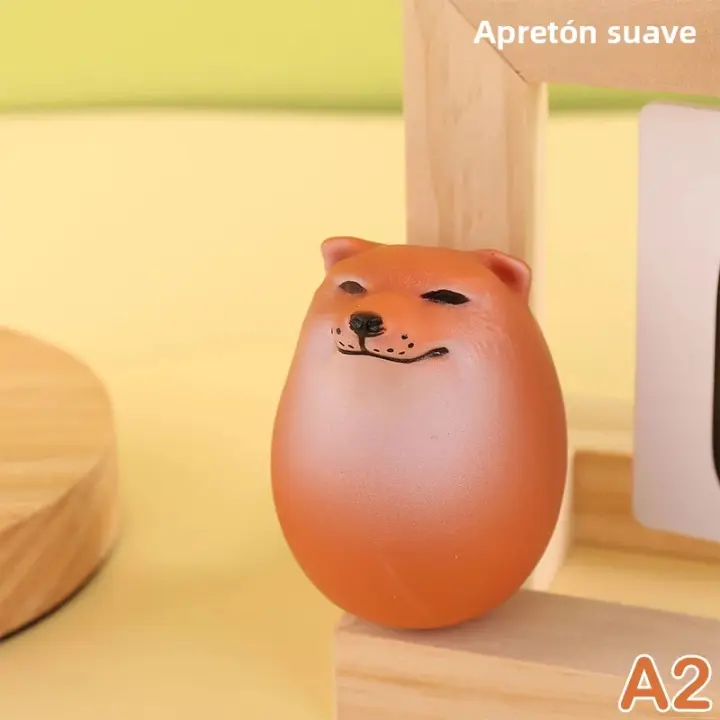 Decoración Creativa De Shiba Inu En Forma De Huevo Realista Para Escritorio PVC Regalos Divertidos De Navidad Para Oficinas Y Hogares - 1