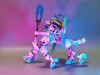 Bloques De Construcción Creativos Serie Mecha Batalla Deformada Dragón Blanco Caballo Modelo Juguetes Transformables Para Niños Regalos Tamaño Pequeño Compatible Con Lego Material ABS - details 15