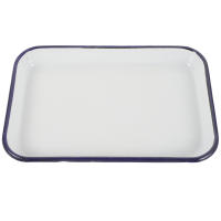 Placa De Hornear Para Pizza Resistente Al Calor No Adherente Blanca Para Cocina Restaurante Pastelera Aluminio Enamelado - details 4