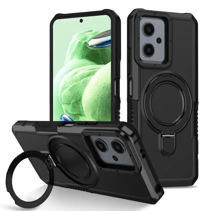 Funda De Teléfono Antichoque Para Xiaomi 11T Pro Con Soporte O Y Protección De Lente Anti Huella Compatible Con 11 Lite X3 NFC - 1