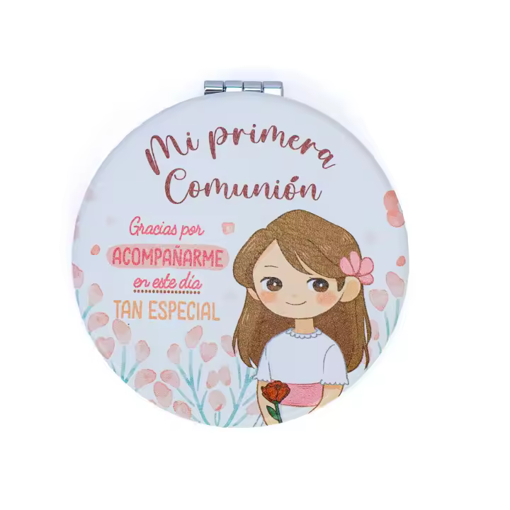 Pack de 6 a 30 unidades de Espejos de comunión, Detalles para invitados de comunión, Espejo polipiel, Detalles comunión niña, Detalles comunión niño, No se puede personalizar, Regalos originales, Regalantes.com - 1