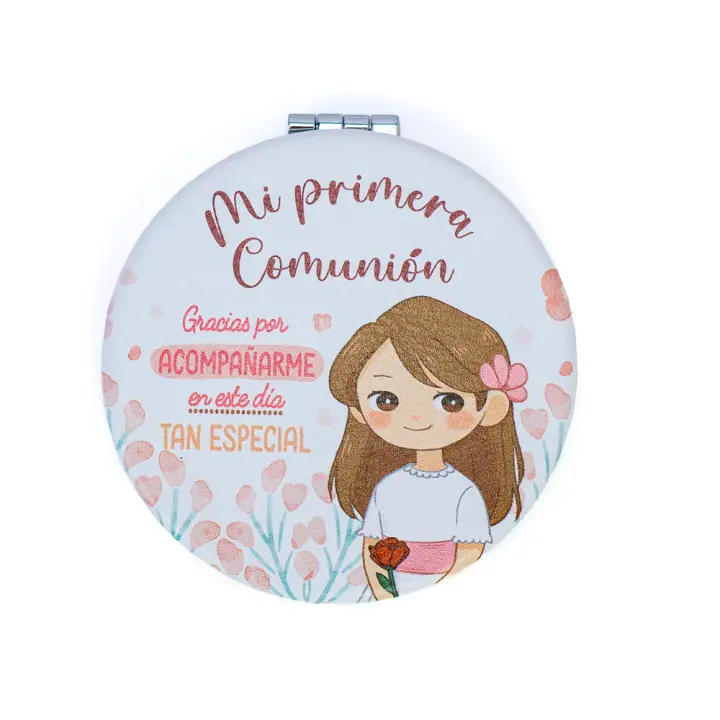 Pack de 6 a 30 unidades de Espejos de comunión, Detalles para invitados de comunión, Espejo polipiel, Detalles comunión niña, Detalles comunión niño, No se puede personalizar, Regalos originales, Regalantes.com - 1