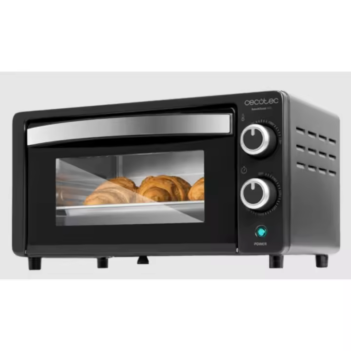 Bake&Toast 1090 Black Hornos eléctricos de sobremesa eléctrico multifunción, 10 litros de capacidad y puerta con doble cristal. - 1