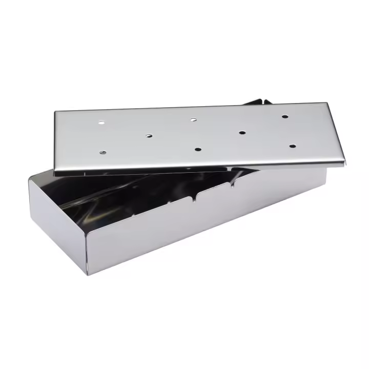 KitchenCraft Caja para ahumar barbacoa de acero inoxidable, 22,5 x 9 x 4 cm - 1
