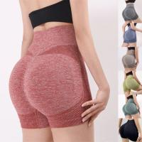Pantalones cortos de Yoga de cintura alta para mujer, ropa deportiva para Fitness, levantamiento de glúteos, gimnasio, correr - details 3