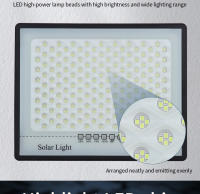 Lámpara Solar de 300W para Exterior, Focos impermeables, Luces Solares with a Distancia, reflector de Luz, Luces de Jardín y Calle - details 2