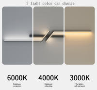 Lámpara De Pared LED Minimalista Moderna En Blanco Y Negro Para Decoración Interior Iluminación Dual Para Sala De Estar Y Dormitorio - details 5