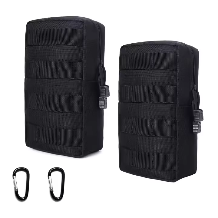 2 Pack Bolsas Tácticas Molle Pequeñas Bolsa Útil Con Correa Compacta Resistente Al Agua EDC Para Herramientas Y Accesorios - 1