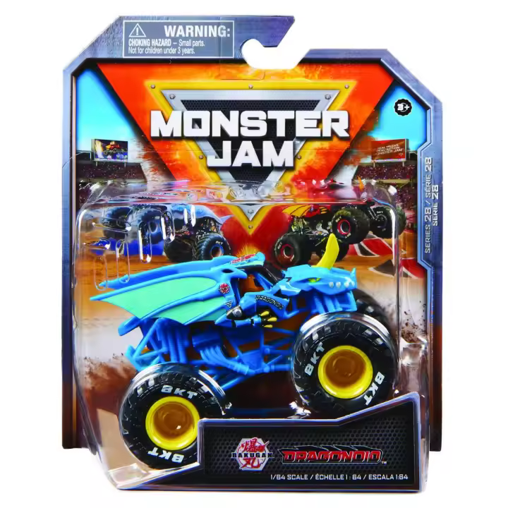 SPIN MASTER - SPIN MASTER - Monster Jam, camion monstruo Glaze Machine oficial, vehiculo de metal, escala 164, 6044941 juguetes para ninos a partir de 3 anos  - 1