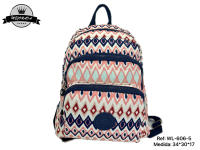 MEJORADA Mochila de Hombro para Mujer Estampada de Líneas Geométricas, Alta Calidad - details 0