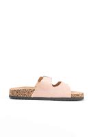Paloma Wang sandalias mujer planas con doble hebilla metálica con suela corcho - details 12