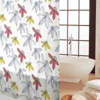 Cortina de ducha de 180 x 180 cm, impermeable, a prueba de moho y elegante decoración para el baño. - details 0