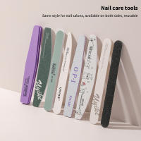 1Pcs Esponja De Cuidado De Uñas Mezcla De Papel De Lijar Y Lijador Doble Cara Para Manicura Arte De Uñas Duradero - details 1