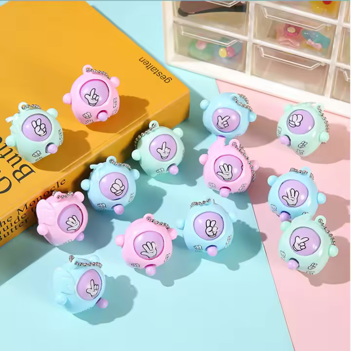 Llavero De Papel Acierto Y Error Mini Juguete Antiestrés Para Niños Colgante De Papel Pliegue Para Fiesta De Cumpleaños O Baño De Bebés Regalo Para Niños De 1-12 Años - 1