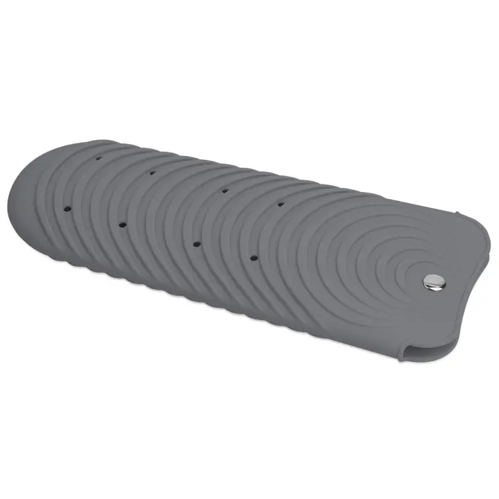 Bolsa de alisador de pelo gris, soporte de alfombrilla resistente al calor para plancha plana, rizador, herramientas calientes para el cabello - 1