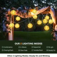 Lámparas Solares LED Cadena De Luces Exterior Guirnalda De Hadas Decoración De Jardín SolarPowered Para Navidad Boda Fiesta - details 3