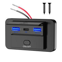 Adaptador De Carga USB 12V Para Coche Panel De Enchufe De Pared Accesorios De Cargador Rápido Para Auto Bus RV Camión Montaje En Pared - details 7