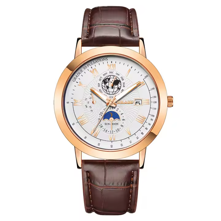 Reloj digital sencillo y de gran Venta para Mujer, Reloj de cuarzo con Correa de cuero para Mujer. - 1