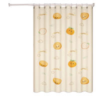 Cortina de Ducha para baño, Canvas impermeable para odorless, a prueba de Moho, sin Perforaciones, Cortina de Puerta de Ducha con bloqueo de Agua de alta gama,Para Duchas y Baños. - details 0