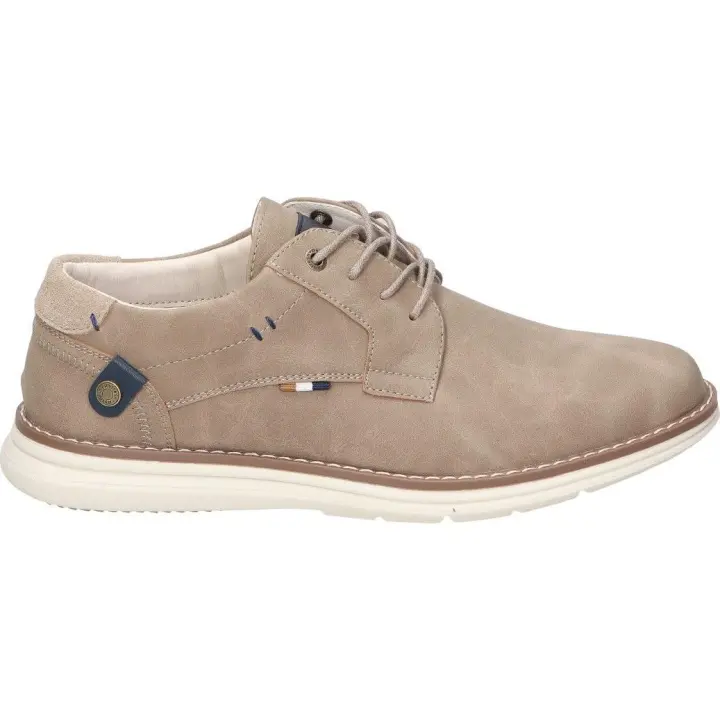 REFRESH | Zapatos Casual Refresh para Hombre – Zapato Cómodo en Color Taupe – Zapatos con Cordones – Cómodos y Ligeros – Versátiles – Combinables – Modelo 172487 - 1