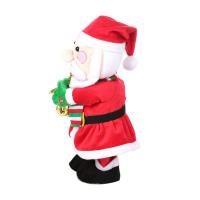 Muñeca De Peluche 32cm Tema Navidad Cantando Divertida Bajo Eléctrico Saxofón Dancer Santa Reindeer Decoración Creativa De Navidad - details 3