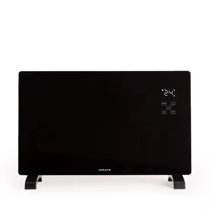 CREATE - Calefactor Eléctrico de Cristal con WiFi, Pantalla LED táctil - WARM CRYSTAL 2000W - 1
