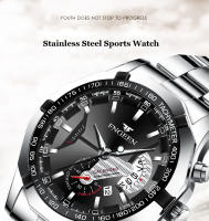 Reloj De Pulsera Deportivo Militar De Lujo 2024 Relogio Masculino Resistente Al Agua De Acero Inoxidable Calibre De Cuarzo Moda Casual - details 0