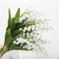Kahaul Lirio Artificial Bellflower De Plástico Para Decoración De Hogar Bodas Fiesta Navidad Scrapbooking Color Verde Plantación Artificial - details 0