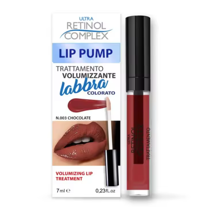 Lip Pump Chocolate de Color Tratamiento Labial Voluminizador Ultra Retinol Complex - 1